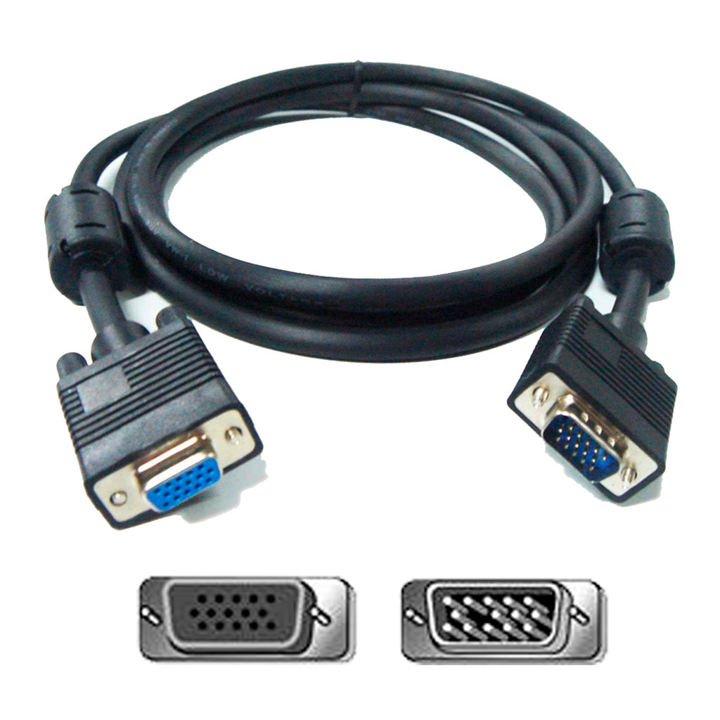 Cable Matters Cable alargador VGA (Cable de extensión VGA, Cable VGA Macho  a Hembra) con 1080p - 1,8 Metros