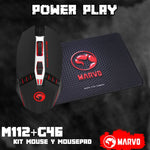 Mouse M112 + Mouse Pad G46 Marvo