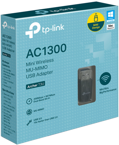 TP-LINK Archer T3U AC1300 Doble Banda MU-MIMO USB Adaptador WiFi Inalámbrico